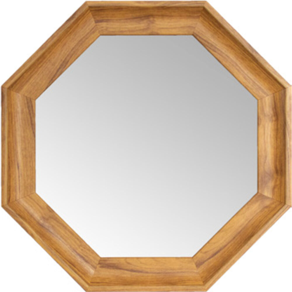 BACKYARD FAMILY「ウォールミラー おしゃれ 通販 八角形 鏡 ミラー 壁掛け 壁掛けミラー スタンドミラー 卓上」|その他|ブラウン1
