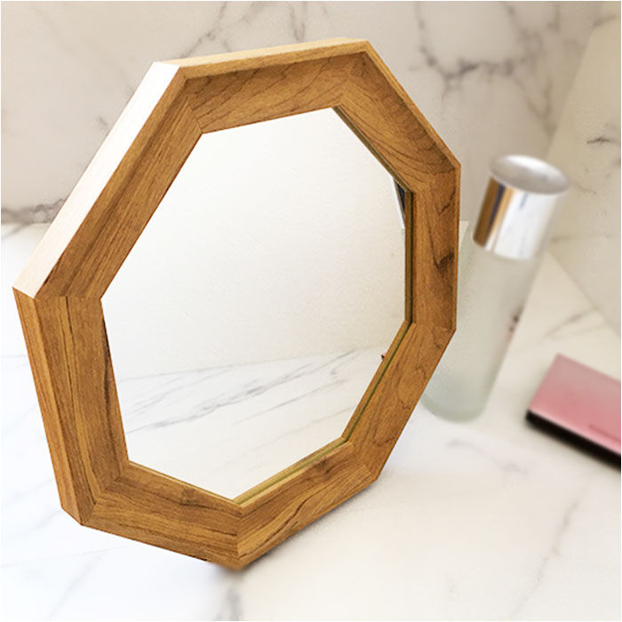 BACKYARD FAMILY「ウォールミラー おしゃれ 通販 八角形 鏡 ミラー 壁掛け 壁掛けミラー スタンドミラー 卓上」|その他|