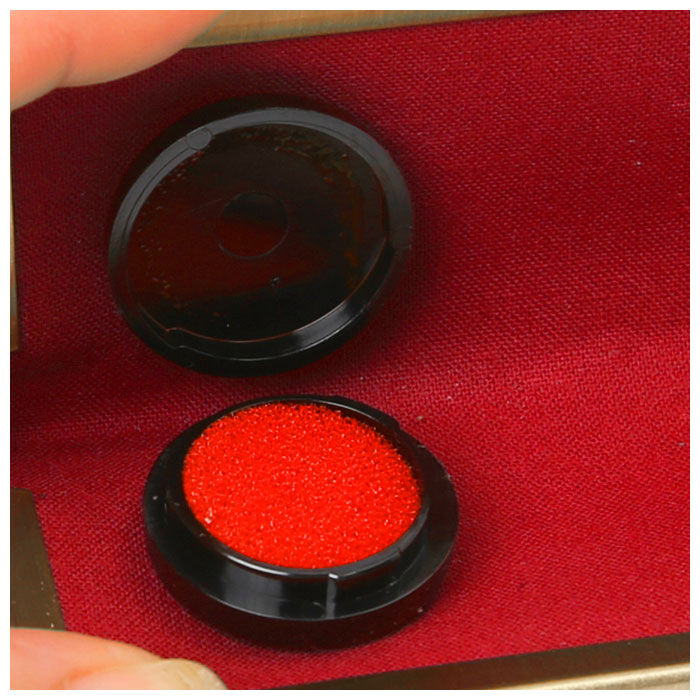 BACKYARD FAMILY「リアン Lien 印鑑ケース 2本収納 通販 はんこケース 朱肉付き 本革 がま口 馬革 朱肉」|その他|