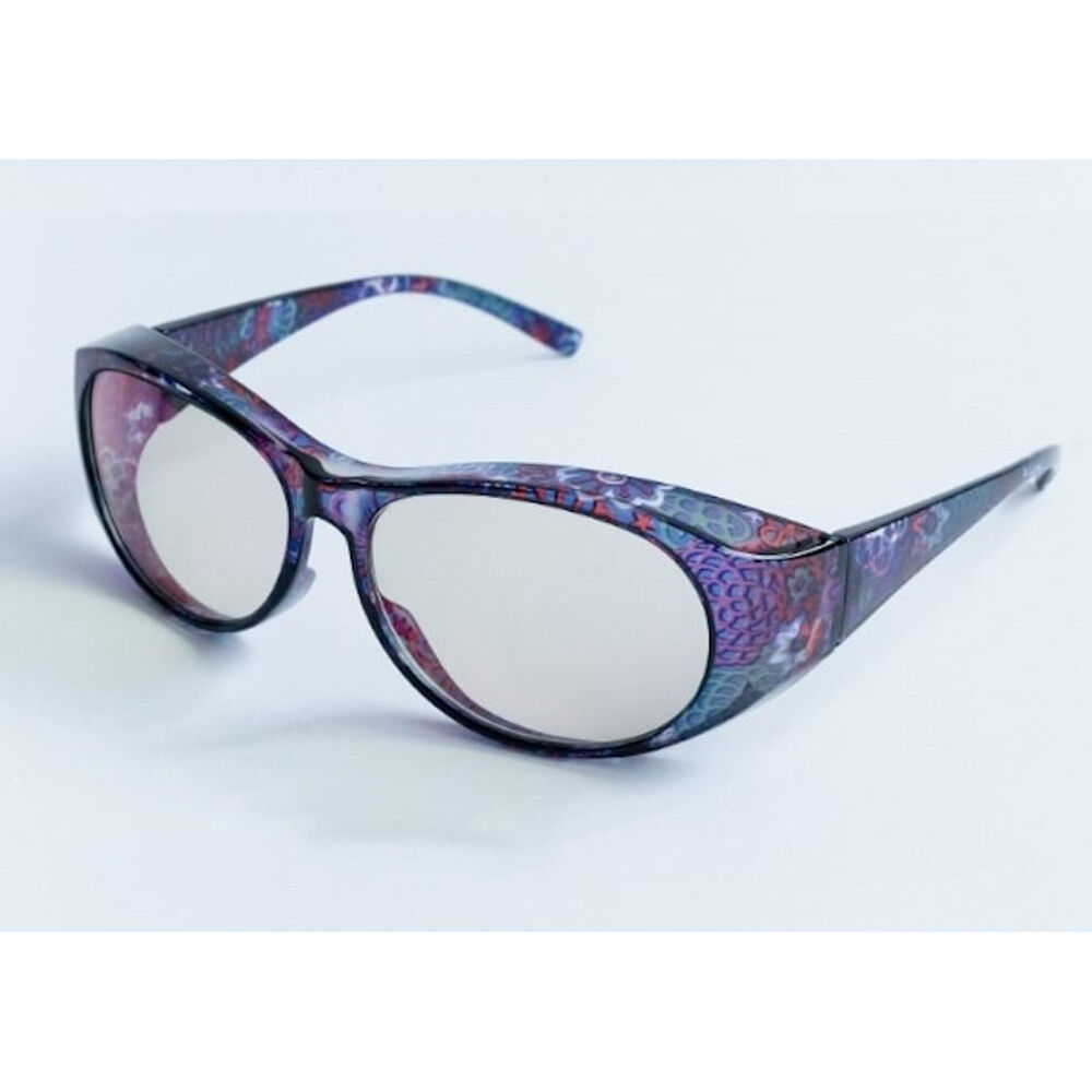 BACKYARD FAMILY「オーバーグラス サングラス 通販 ーバーサングラス レディース 光対策 眼鏡 めがね メガネ」|サングラス|パープル1