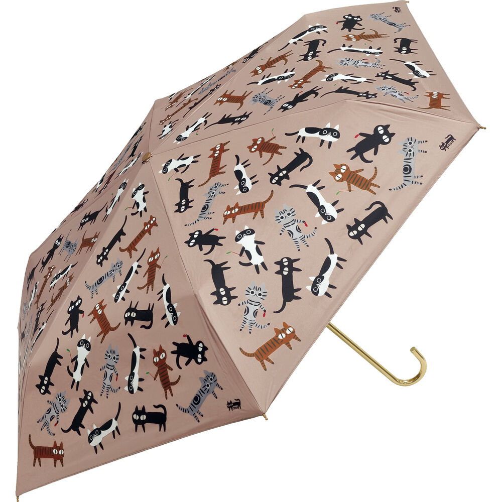 BACKYARD FAMILY「折りたたみ傘 レディース 晴雨兼用 通販 糸井忠晴 グッズ 50cm 折り畳み傘 傘 雨傘 日傘」|傘|ピンク1