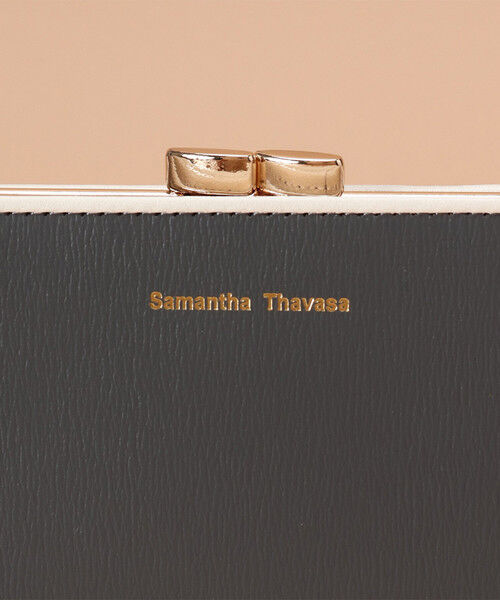 Samantha Thavasa「シンプルバイカラー口金折財布」|財布|