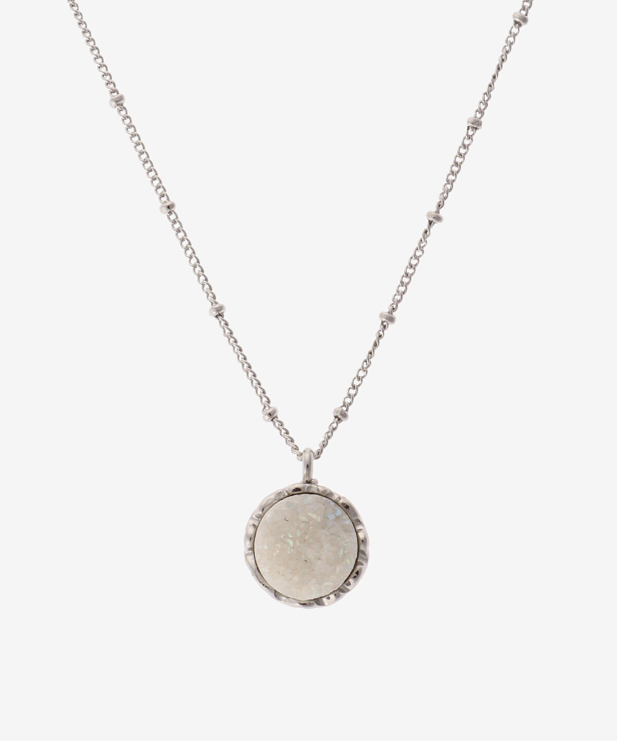 Samantha Vega「ラウンドクリアストーンネックレス」|ネックレス|シルバー