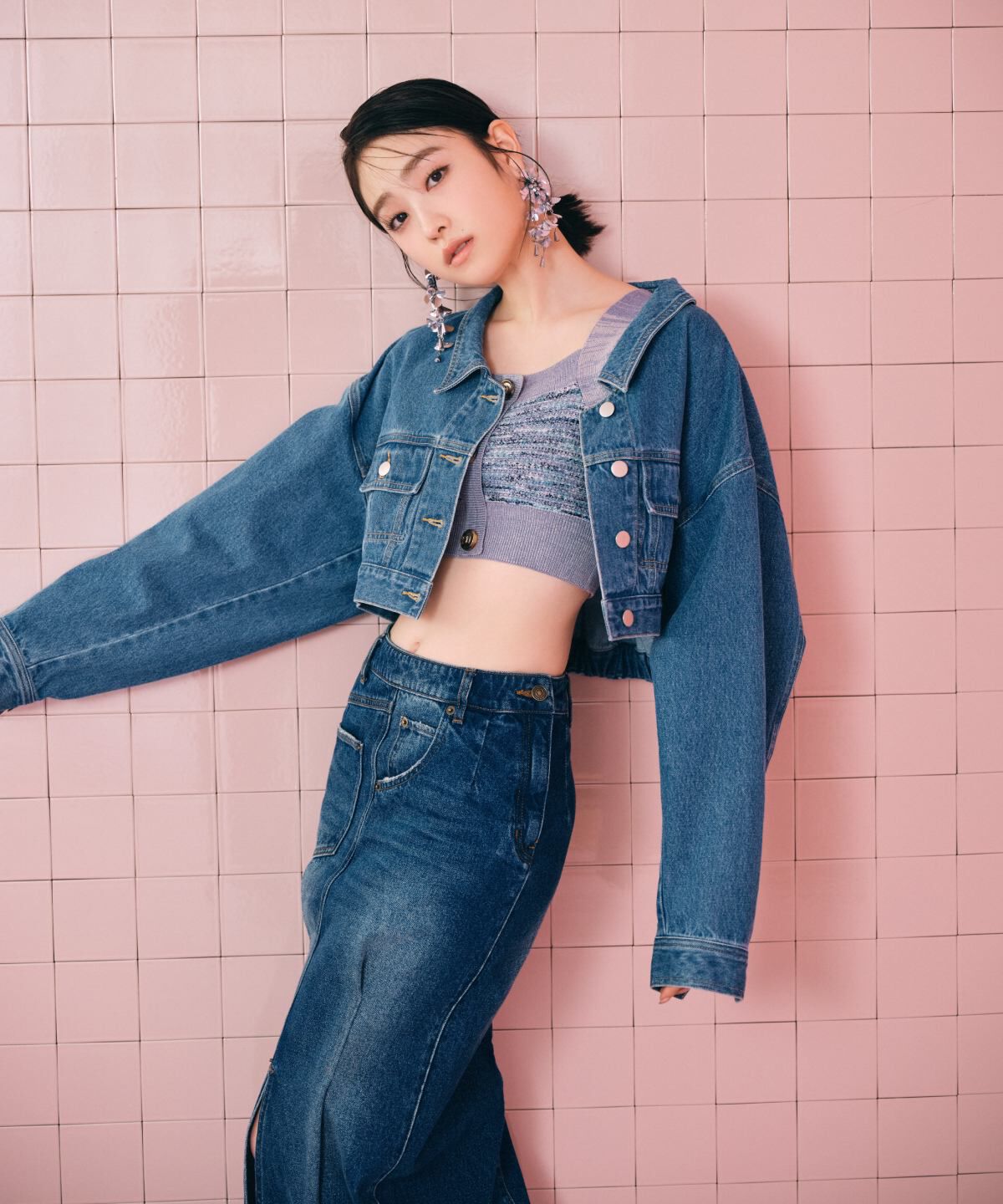 REDYAZEL「デニムマキシスカート」|スカート|