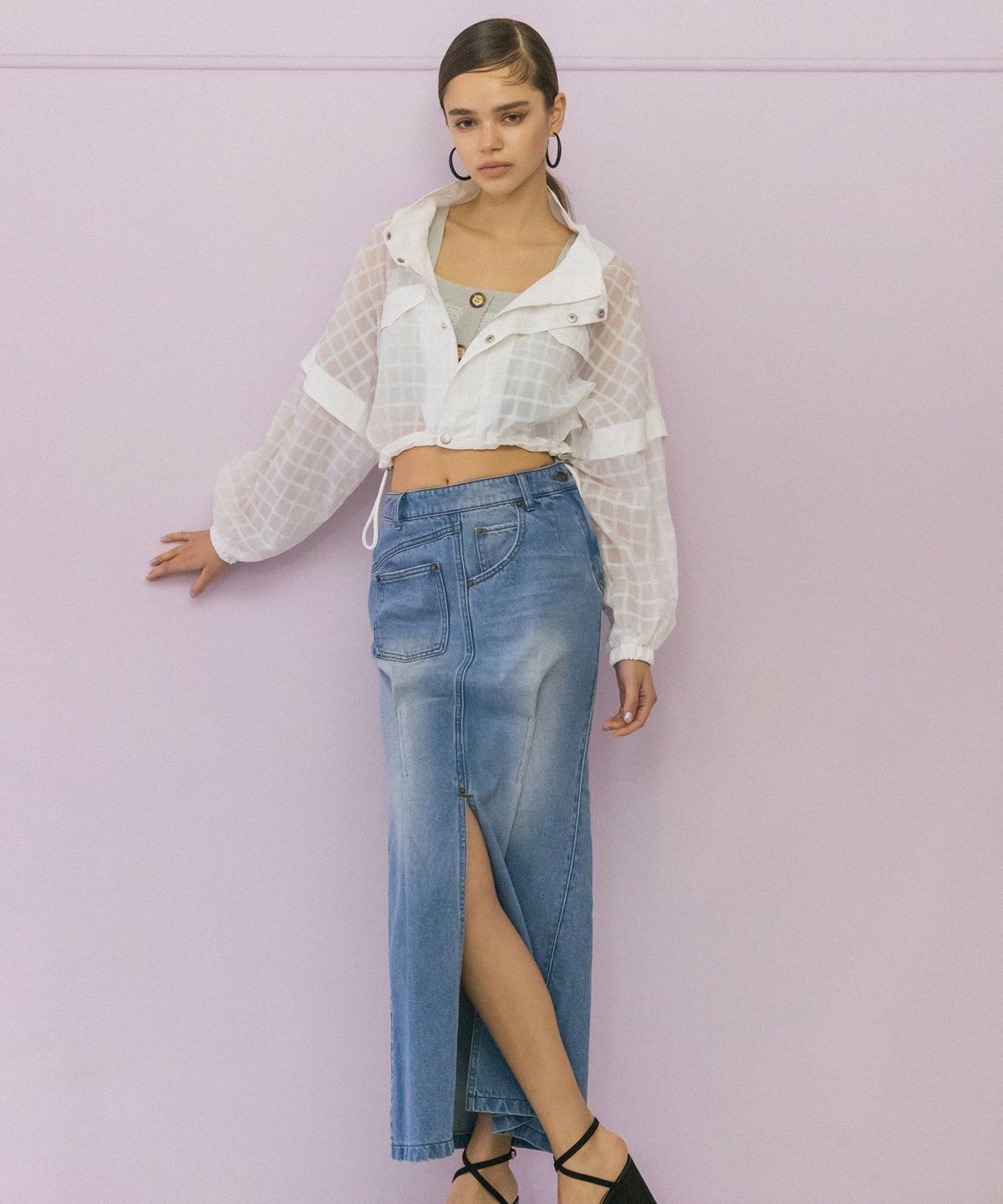 REDYAZEL「デニムマキシスカート」|スカート|