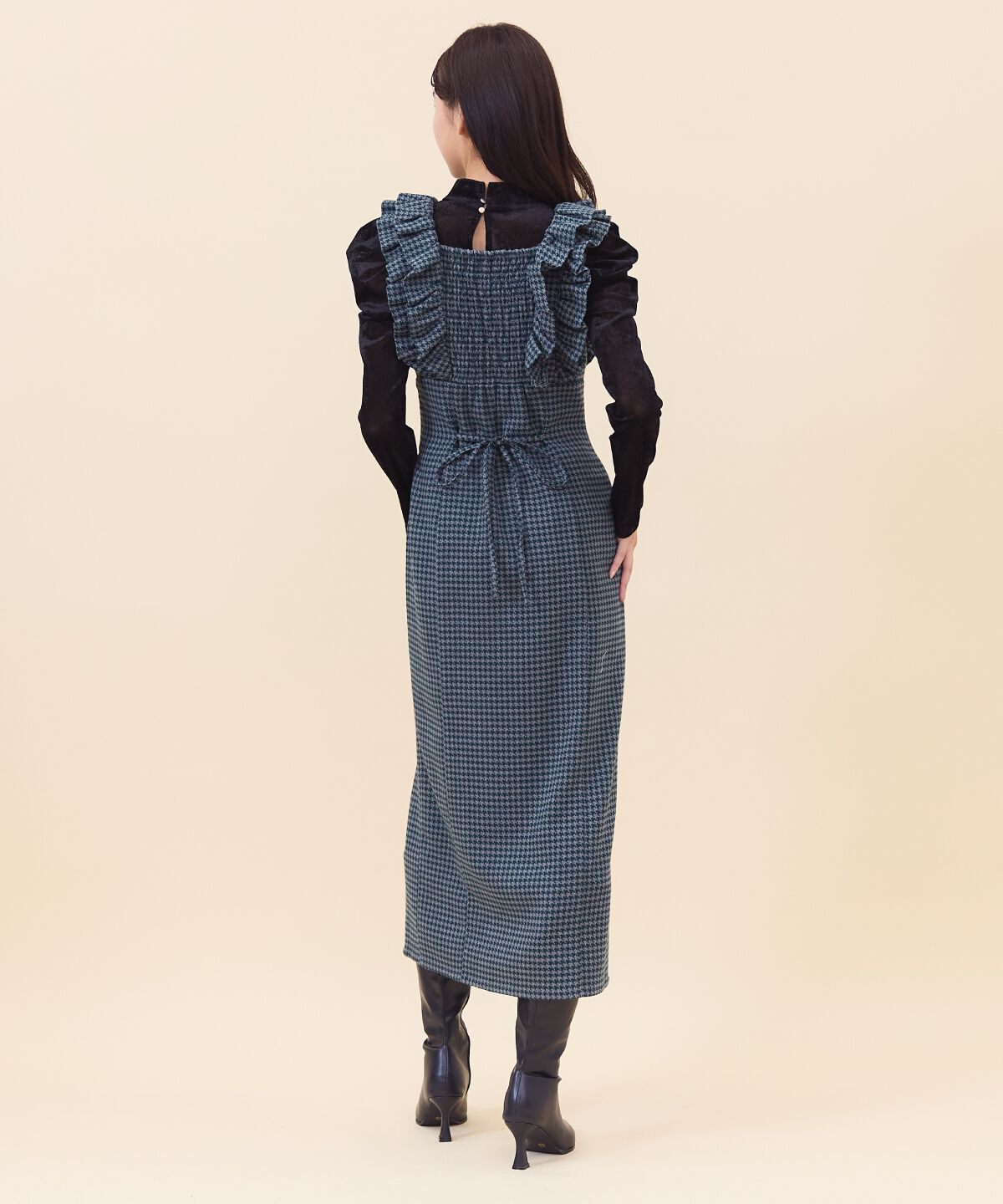 REDYAZEL「チドリフリルショルダージャンスカ」|ジャンパースカート|