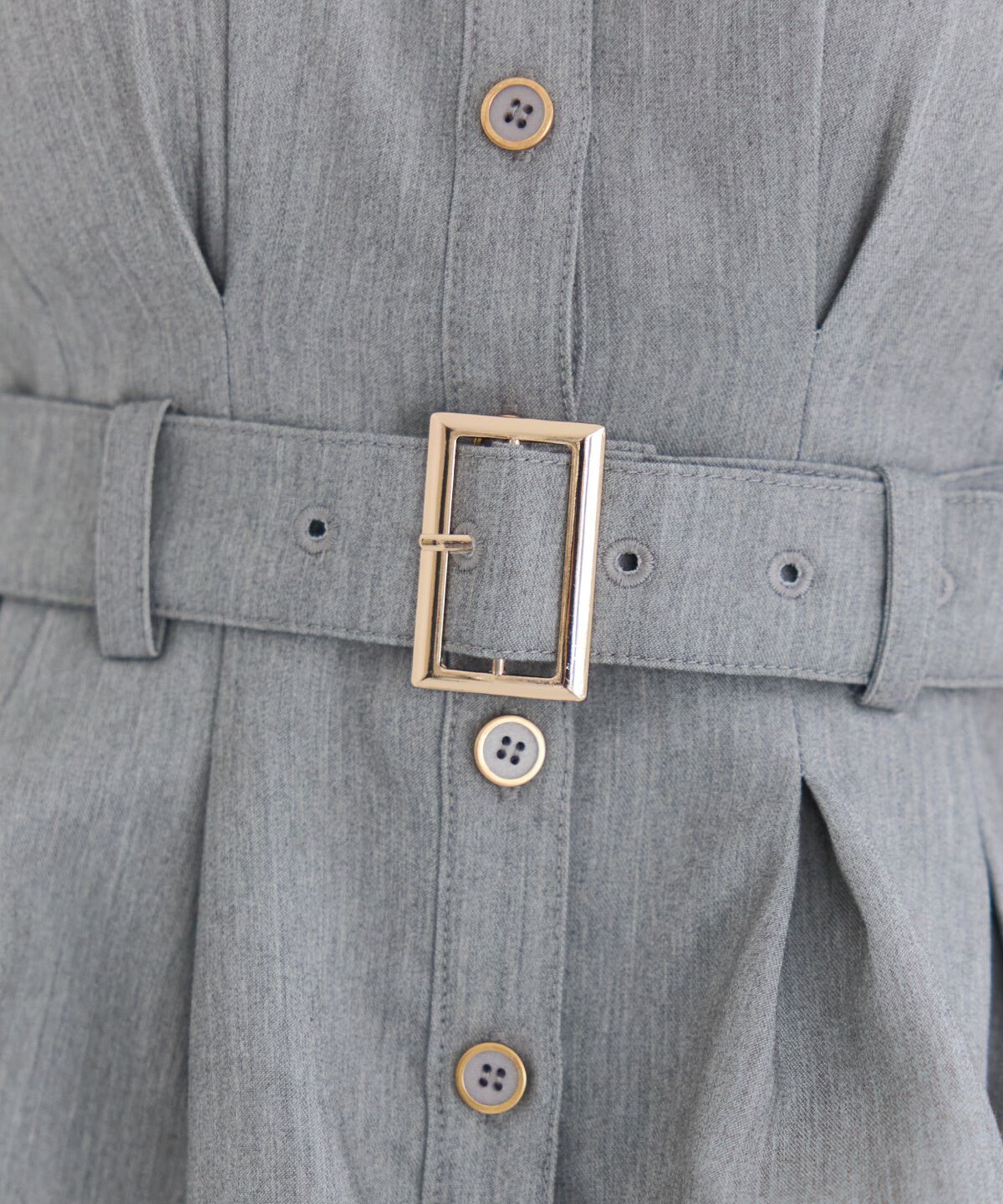 REDYAZEL「ペプラムシャツワンピース」|ワンピース|