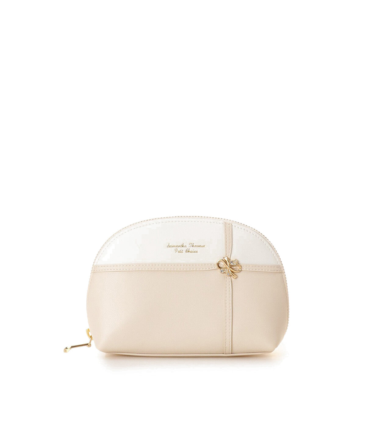 Samantha Thavasa Petit Choice「リボンラッピング　ポーチ」|ポーチ|ベージュ