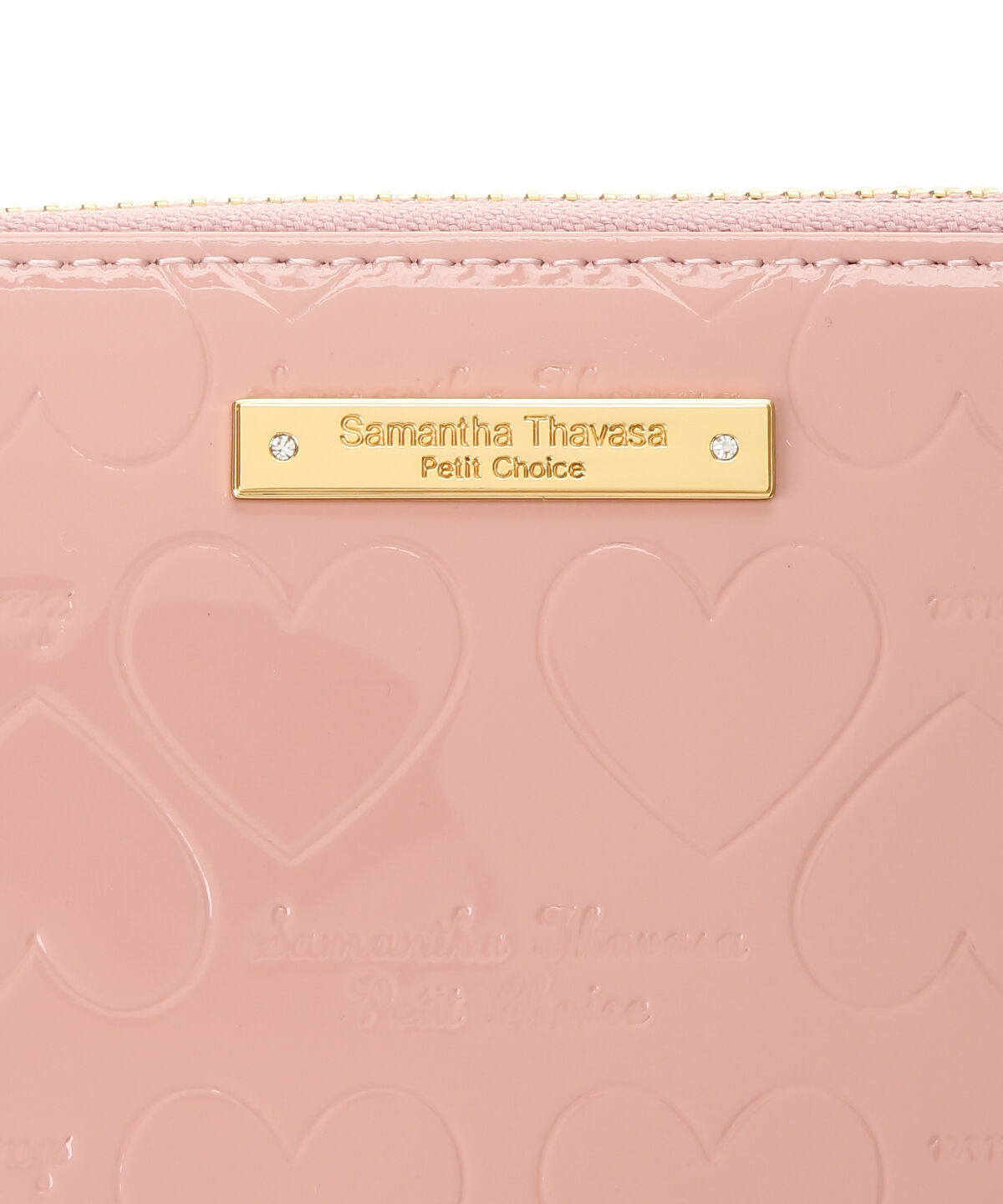 Samantha Thavasa Petit Choice「エナメルハート型押し 長財布」|財布|
