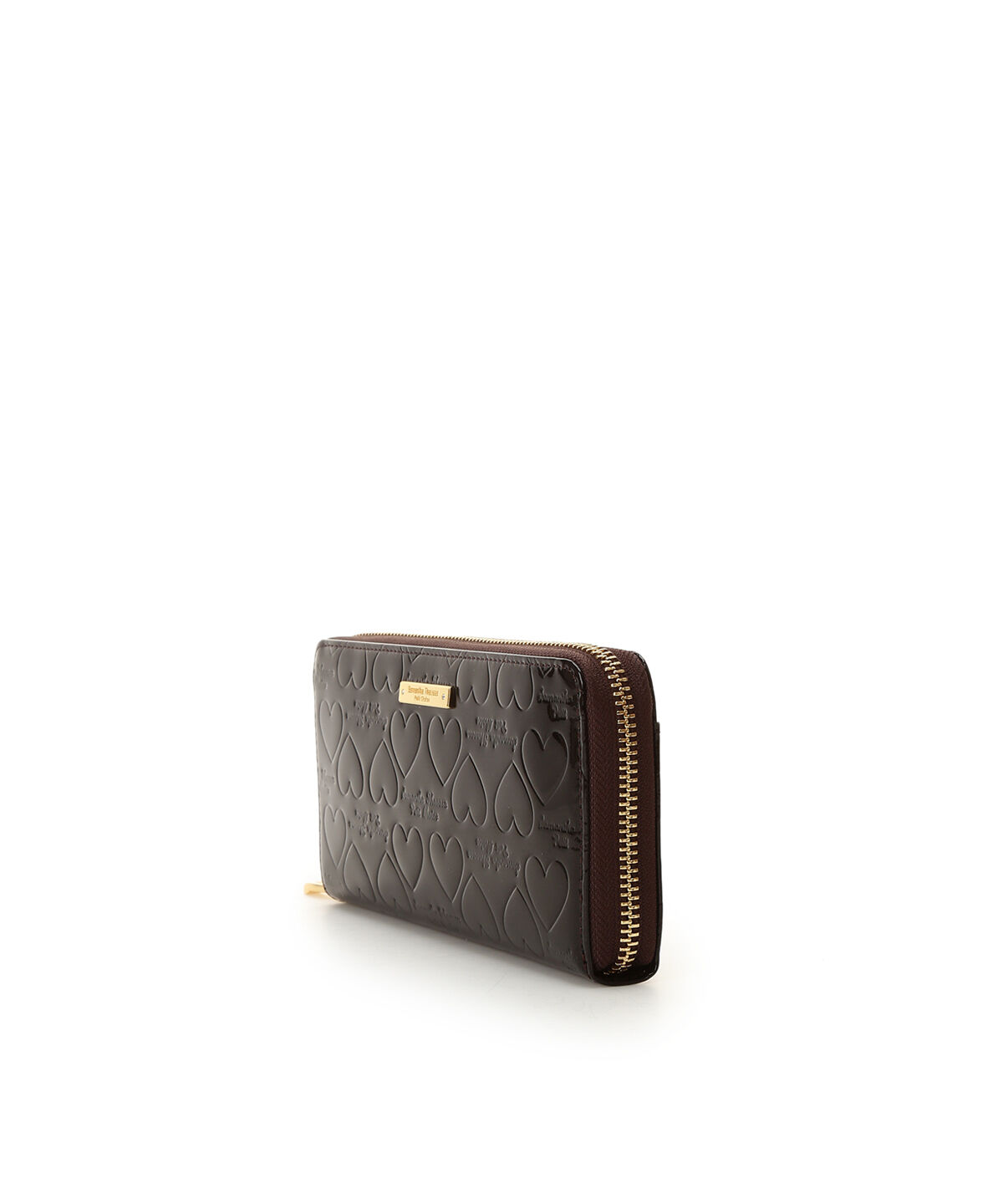 Samantha Thavasa Petit Choice「エナメルハート型押し 長財布」|財布|