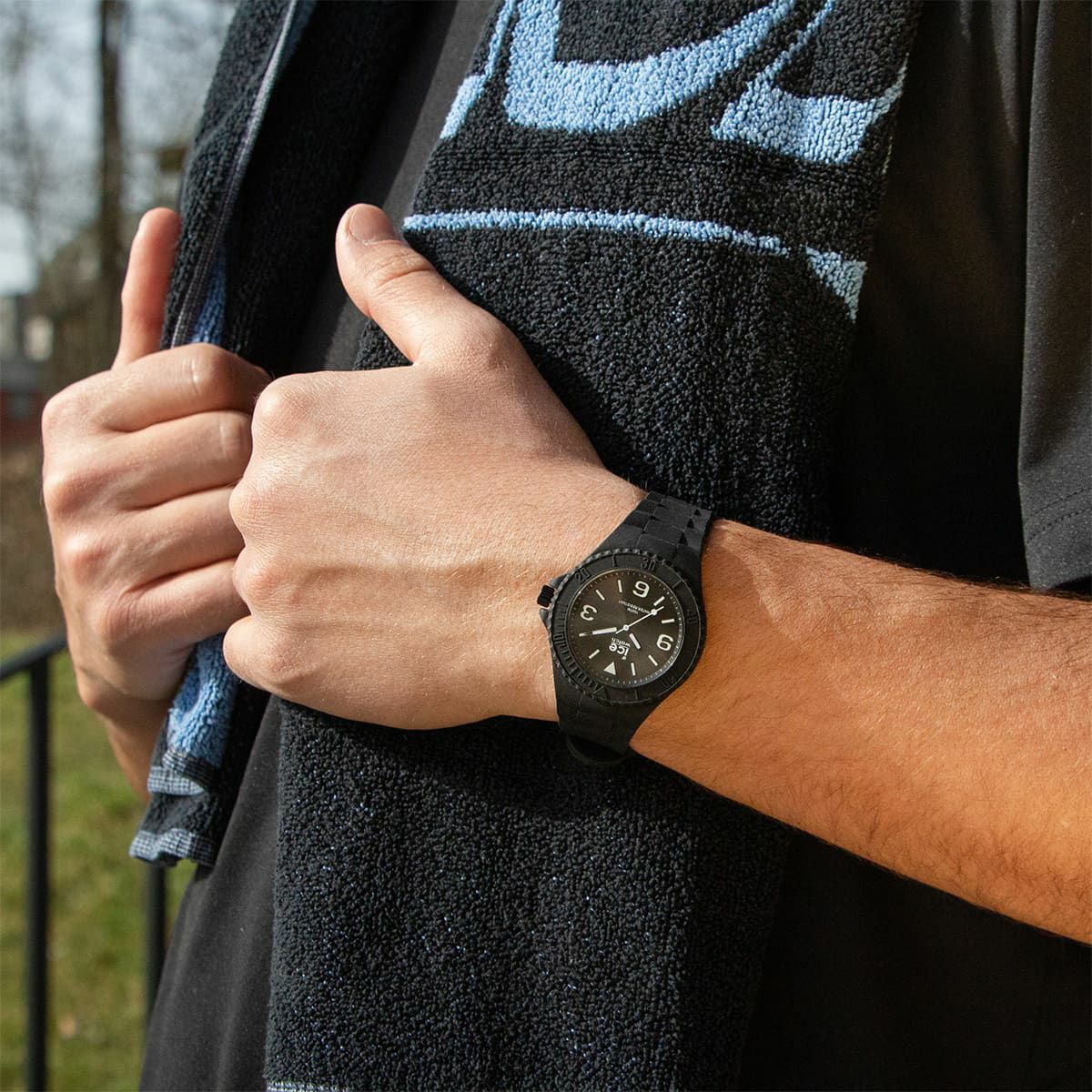 ICE-WATCH「〈ICE WATCH(ｱｲｽｳｫｯﾁ)〉ICE generation ﾌﾞﾗｯｸ ﾐﾃﾞｲｱﾑ」|腕時計|