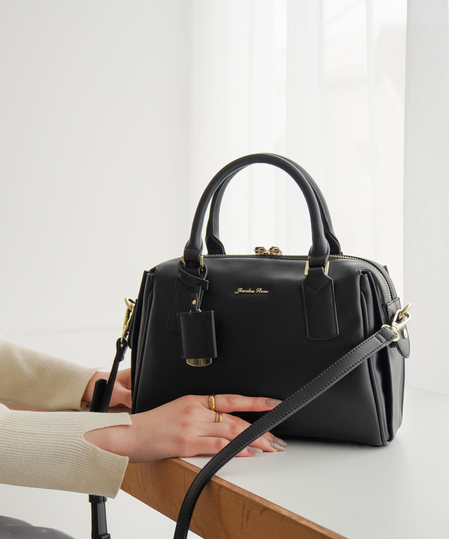 Jewelna Rose「Jewelna Rose ホリー・ボストンバッグ S 16193」|ボストンバッグ|