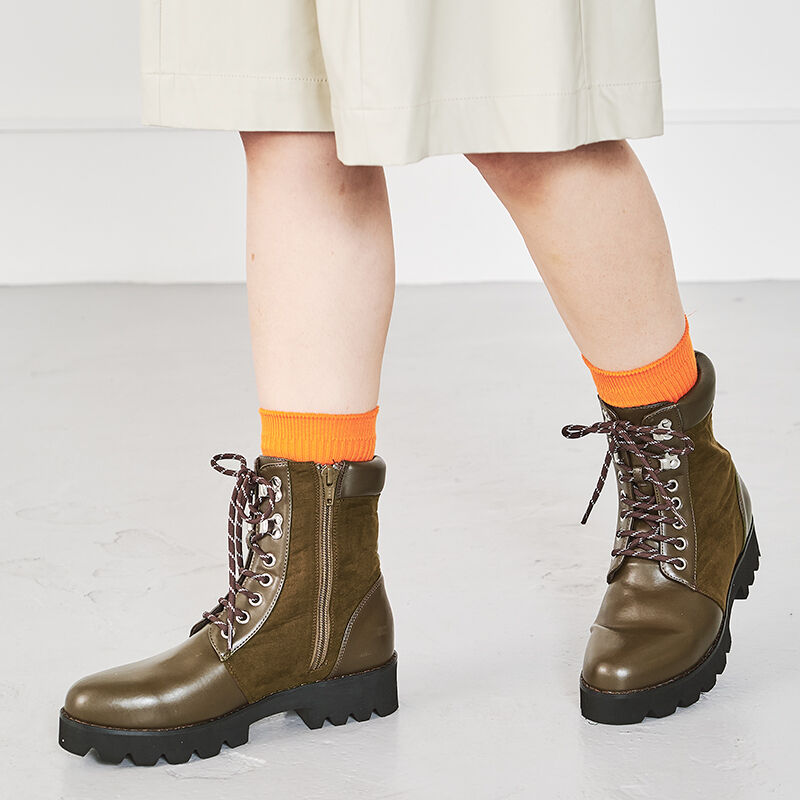 ORiental TRaffic「【EC限定】異素材トレッキングブーツ/25402」|ショートブーツ|