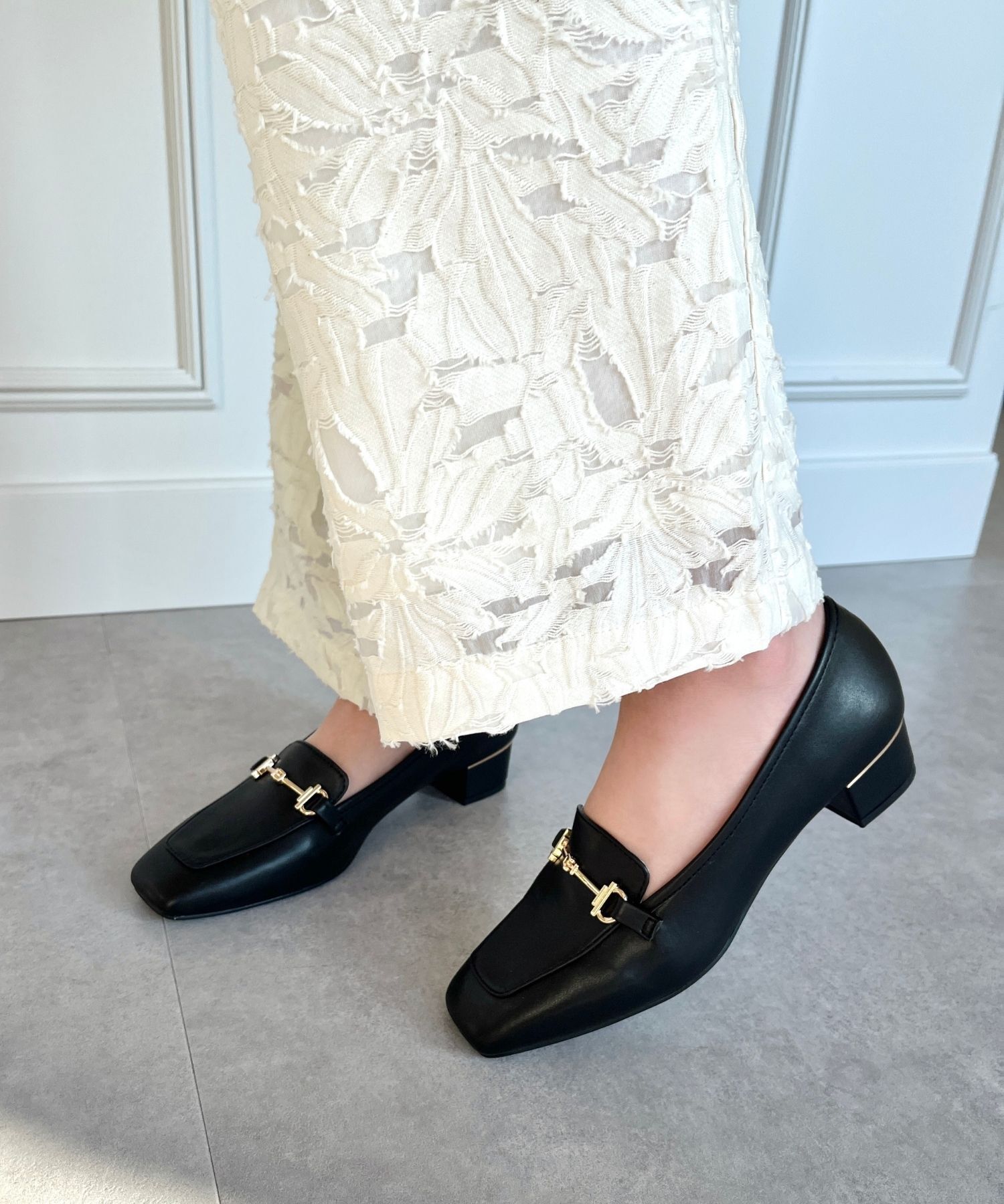 WA Oriental TRaffic「【定番】メタリックラインビットヒールローファー/42101」|ローファー|