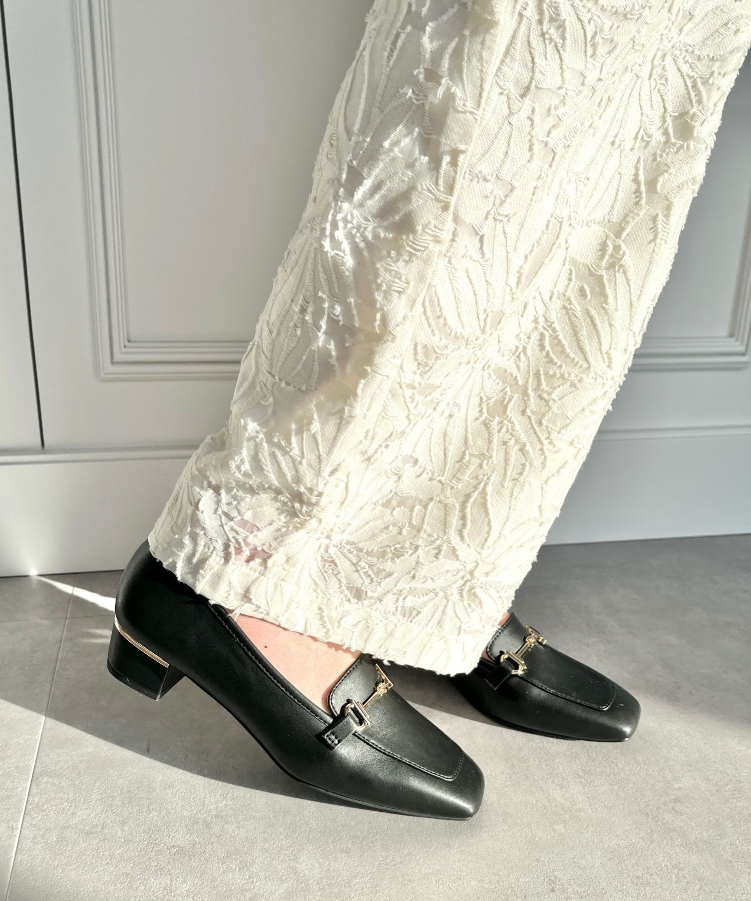 WA Oriental TRaffic「【定番】メタリックラインビットヒールローファー/42101」|ローファー|