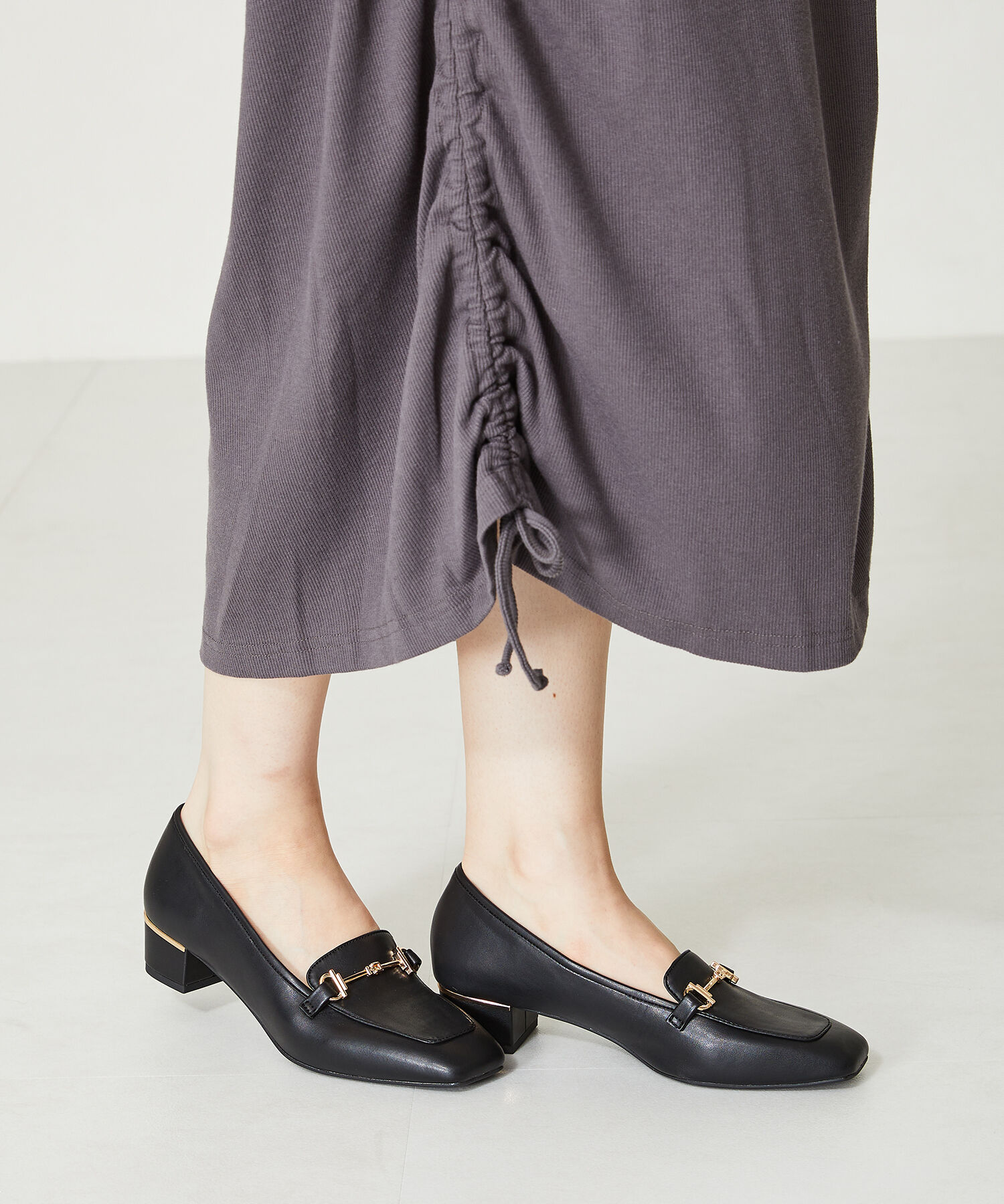 WA Oriental TRaffic「【定番】メタリックラインビットヒールローファー/42101」|ローファー|