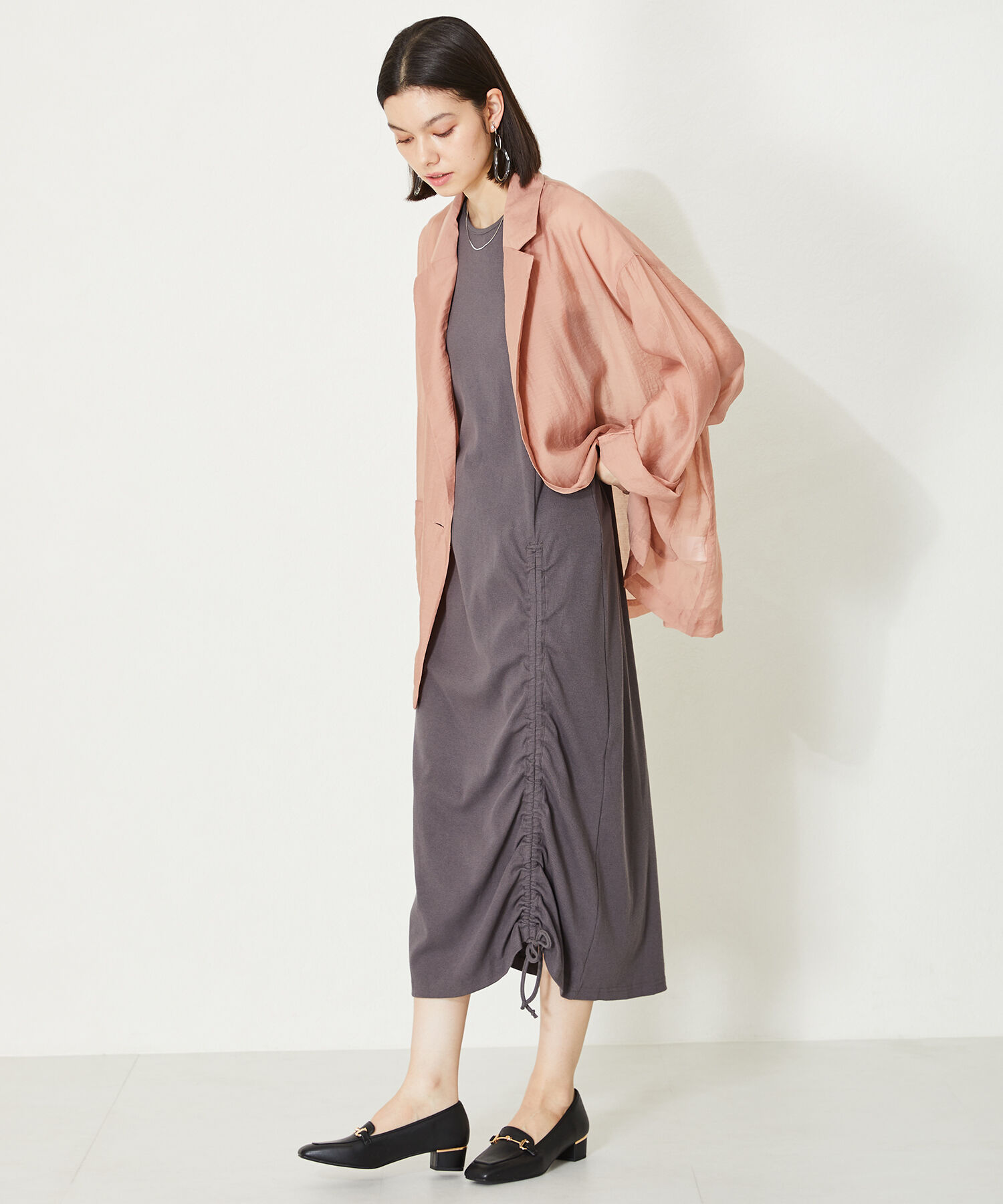 WA Oriental TRaffic「【定番】メタリックラインビットヒールローファー/42101」|ローファー|