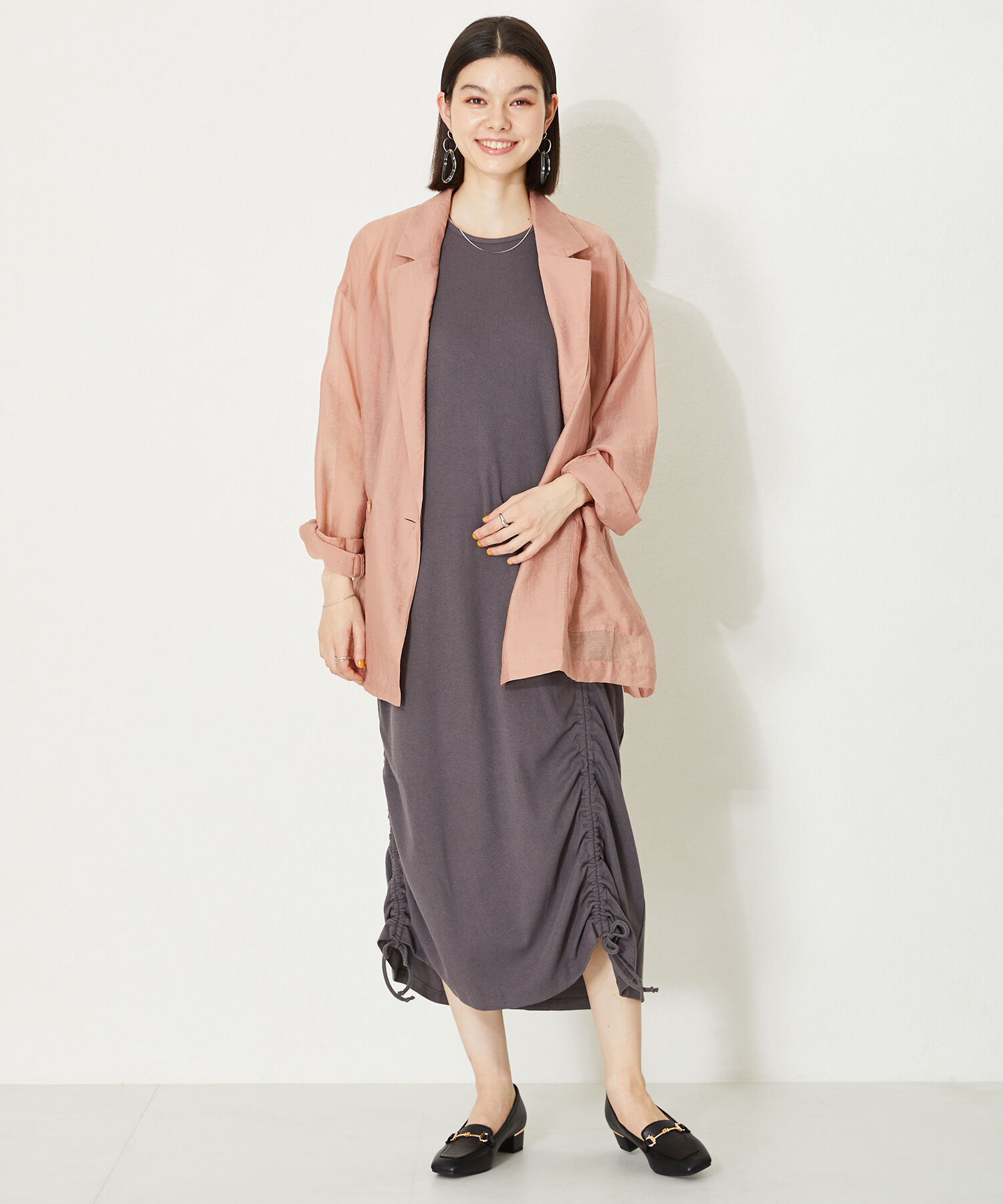 WA Oriental TRaffic「【定番】メタリックラインビットヒールローファー/42101」|ローファー|