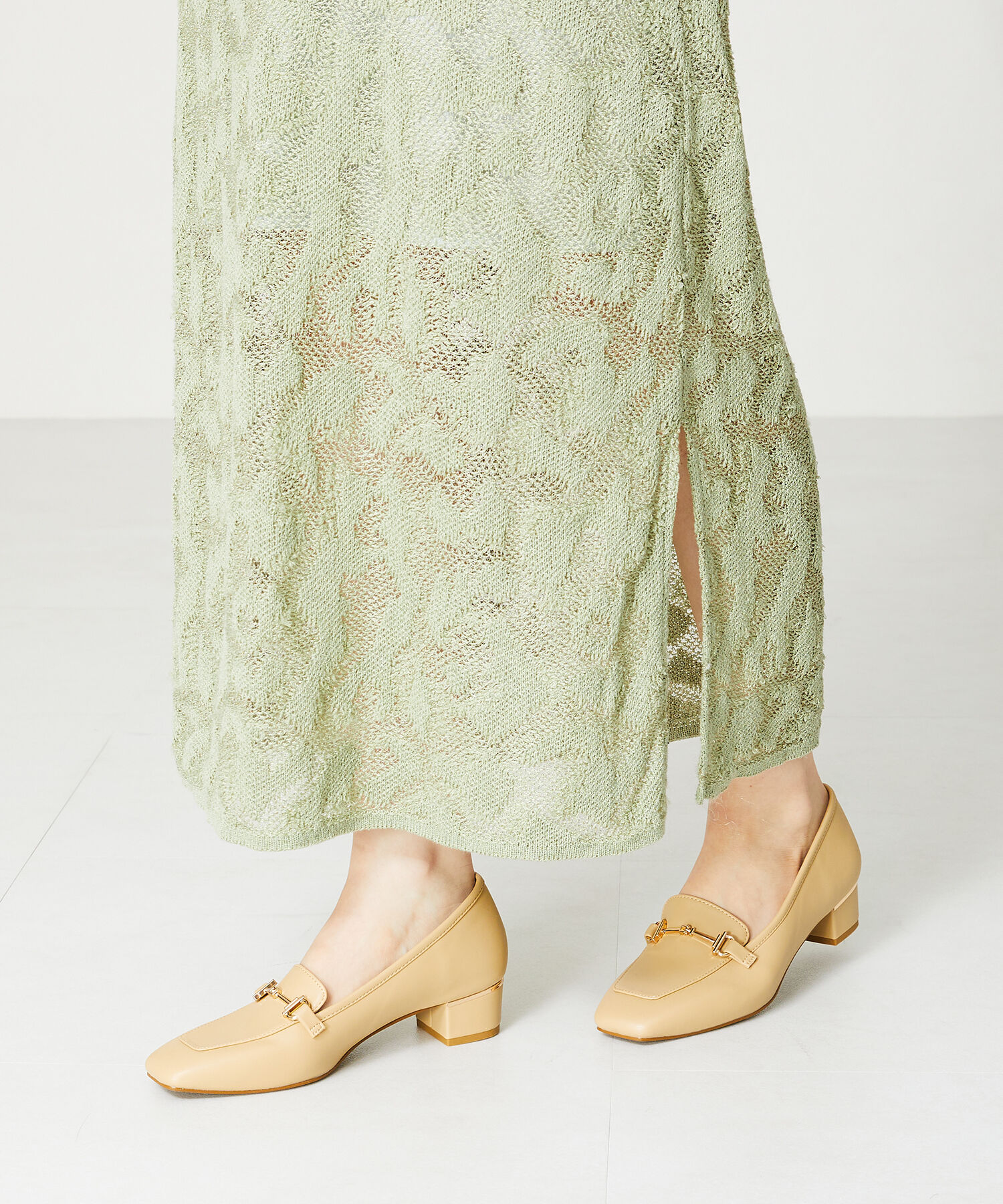 WA Oriental TRaffic「【定番】メタリックラインビットヒールローファー/42101」|ローファー|