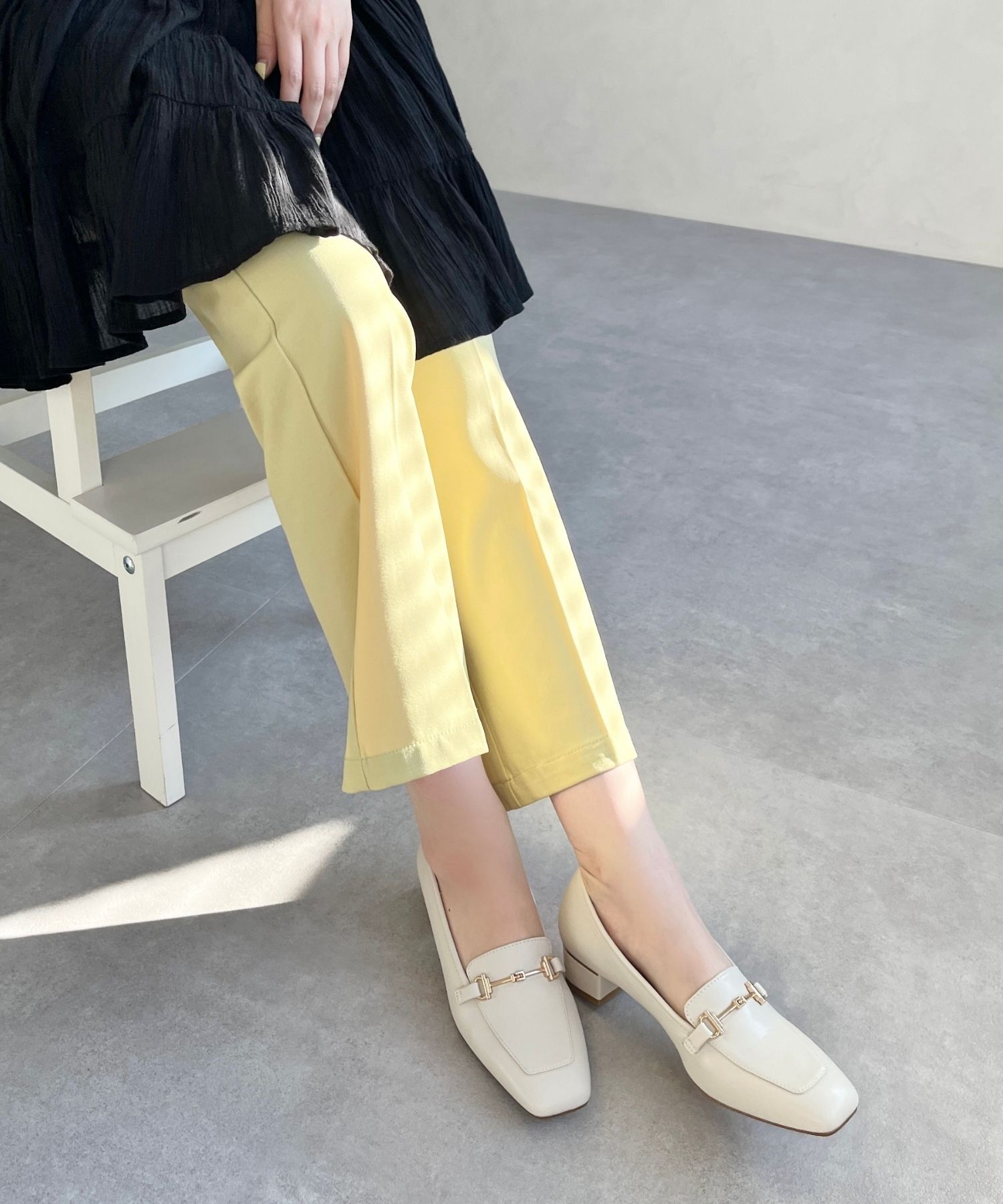 WA Oriental TRaffic「【定番】メタリックラインビットヒールローファー/42101」|ローファー|