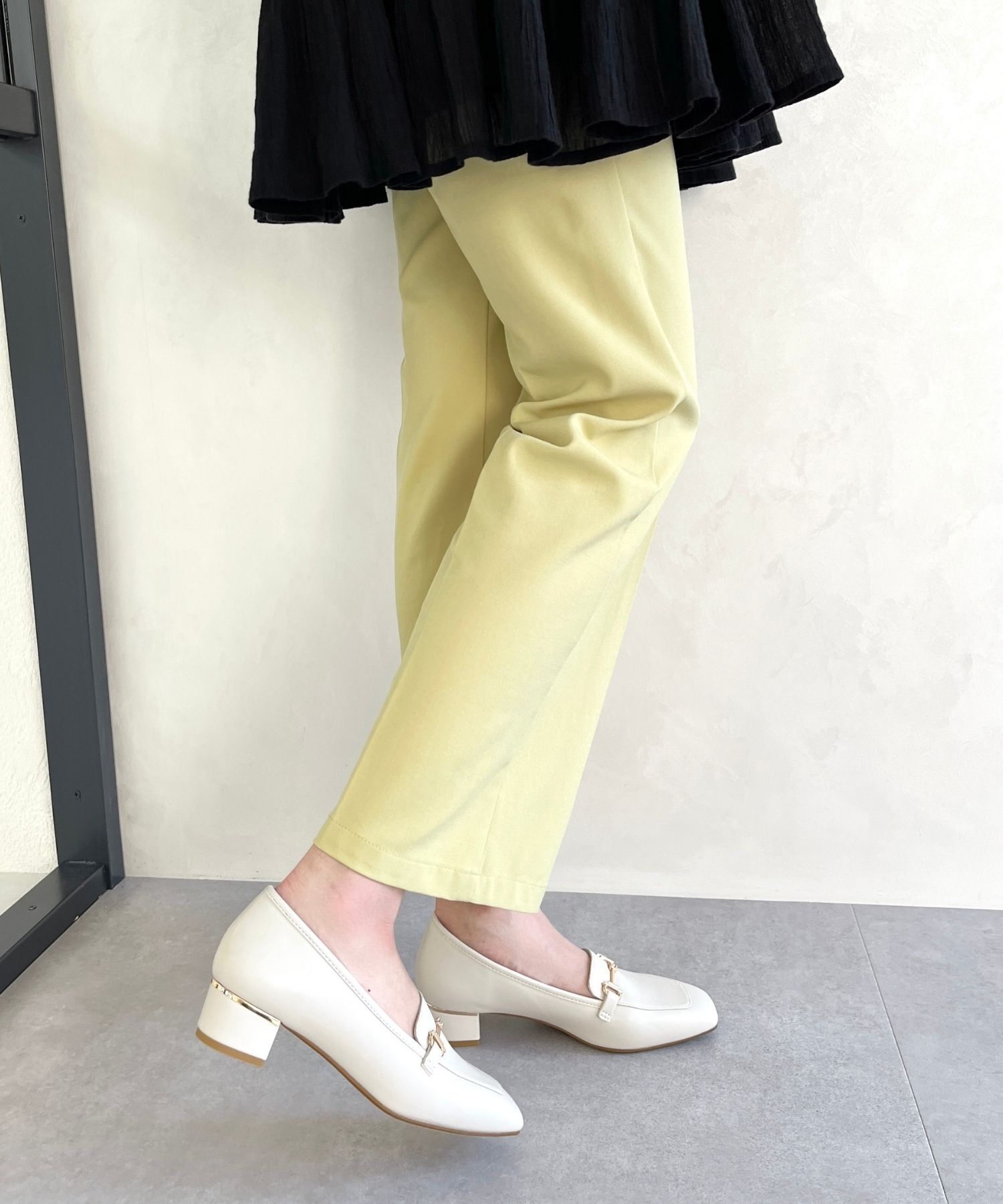 WA Oriental TRaffic「【定番】メタリックラインビットヒールローファー/42101」|ローファー|