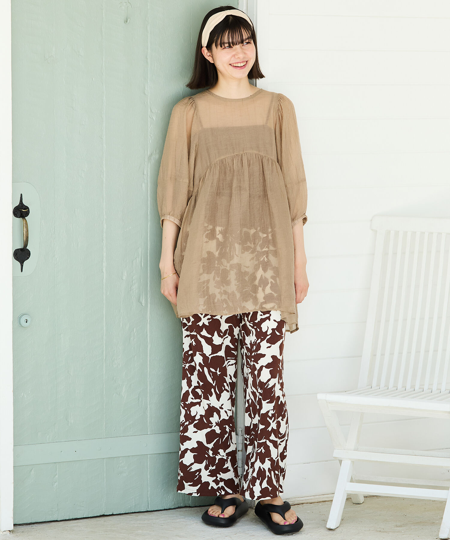 ORiental TRaffic「【リカバリーサンダル】パデットトングサンダル/OT3219 トング サンダル 人気 売れてる トレンド 軽い」|サンダル|