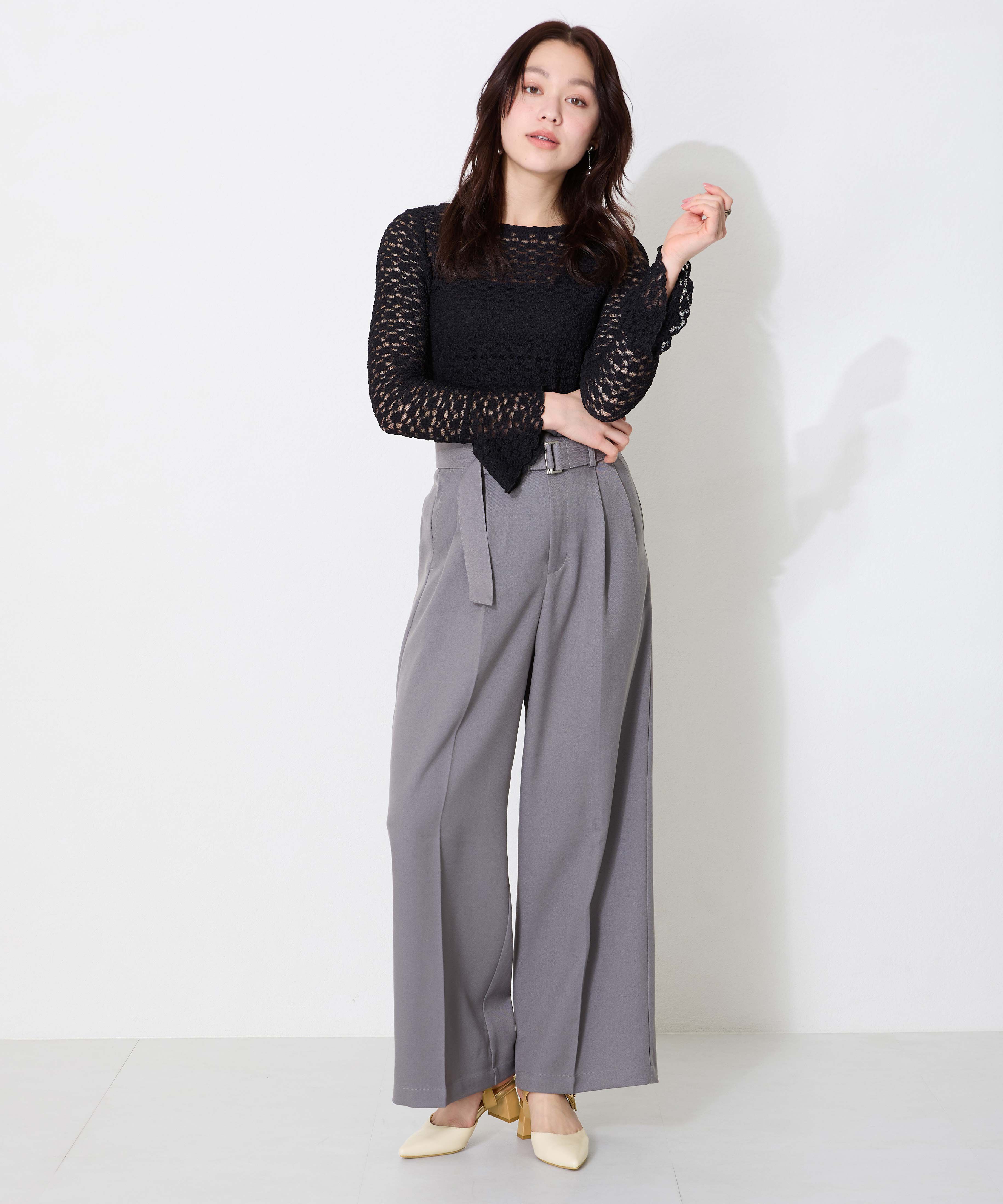 ORiental TRaffic「●2025春夏新作●ポインテッドトゥボタンベルトパンプス/51118 パンプス トレンド 人気 売れてる」|パンプス|