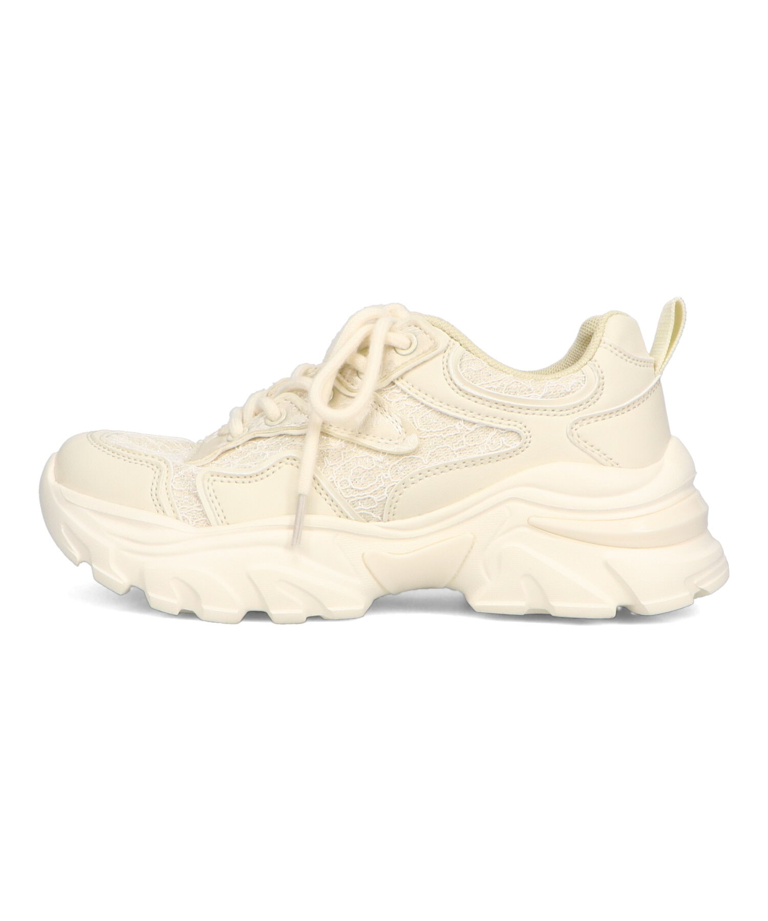 ORiental TRaffic「●2025春夏新作●レース&times;ジャガード厚底スニーカー/OT3755」|スニーカー|