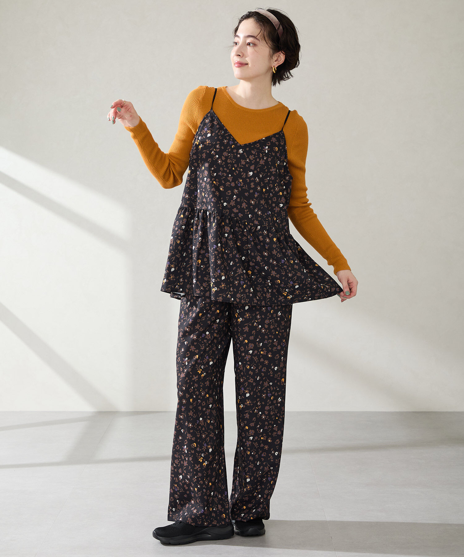 ORiental TRaffic「●再入荷● 【瞬間フィット】 ニットスニーカー /OT3757 軽量 歩きやすい 楽ちん ハンズフリー」|スニーカー|