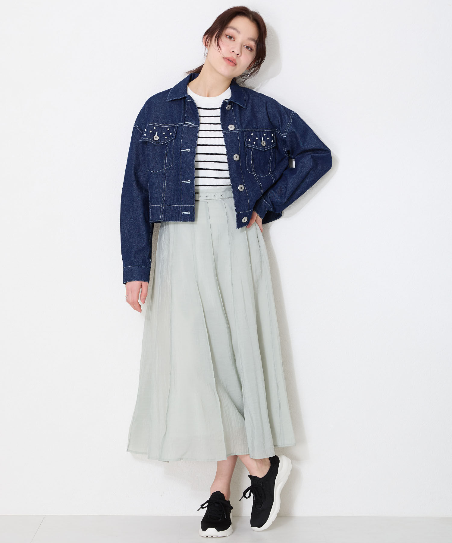 ORiental TRaffic「●再入荷● 【瞬間フィット】 ニットスニーカー /OT3757 軽量 歩きやすい 楽ちん ハンズフリー」|スニーカー|