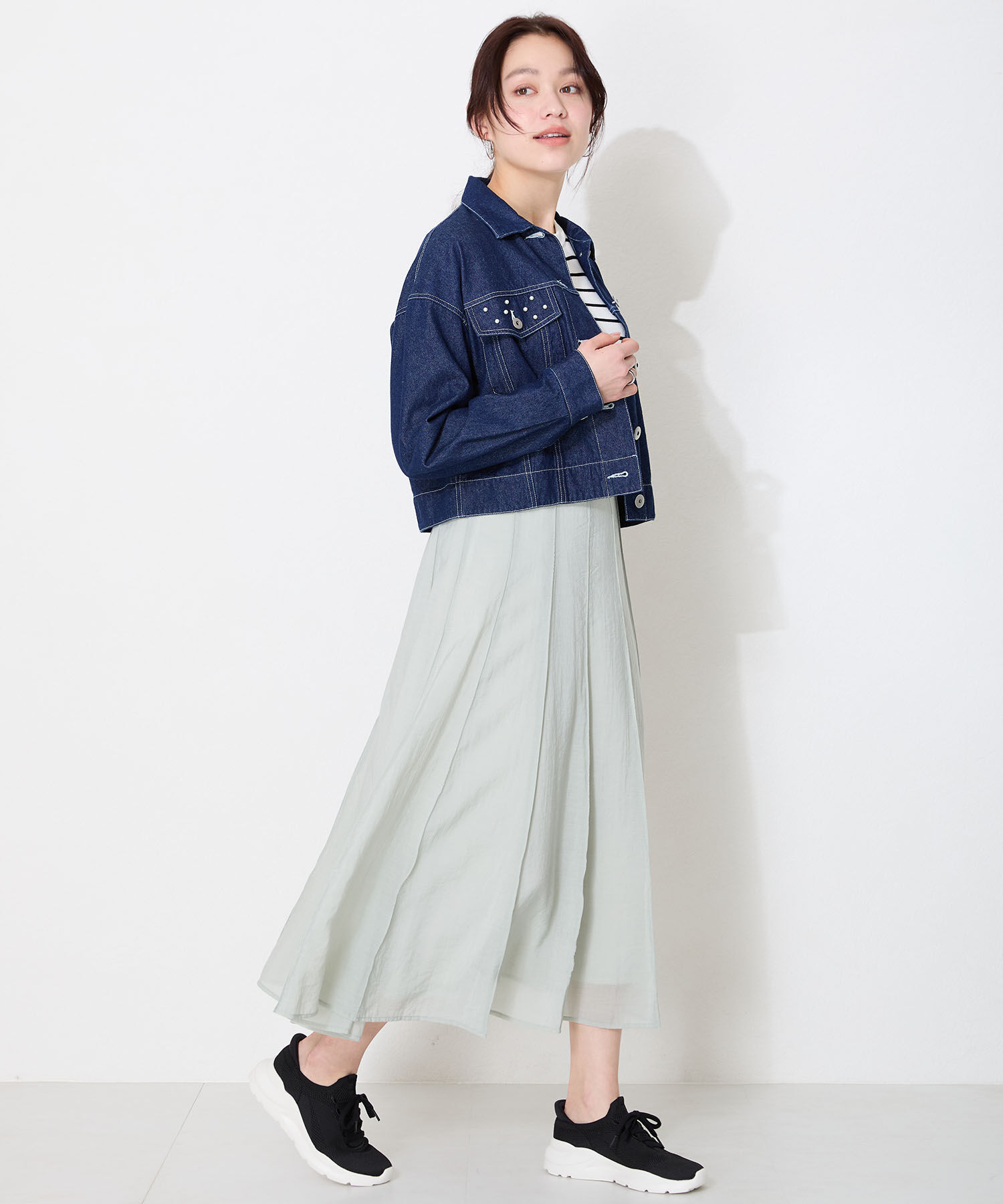 ORiental TRaffic「●再入荷● 【瞬間フィット】 ニットスニーカー /OT3757 軽量 歩きやすい 楽ちん ハンズフリー」|スニーカー|