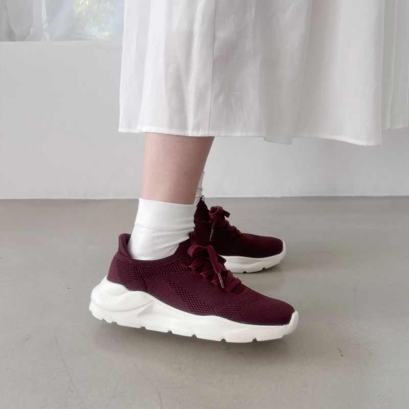 ORiental TRaffic「●再入荷● 【瞬間フィット】 ニットスニーカー /OT3757 軽量 歩きやすい 楽ちん ハンズフリー」|スニーカー|