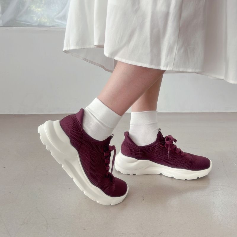 ORiental TRaffic「●再入荷● 【瞬間フィット】 ニットスニーカー /OT3757 軽量 歩きやすい 楽ちん ハンズフリー」|スニーカー|