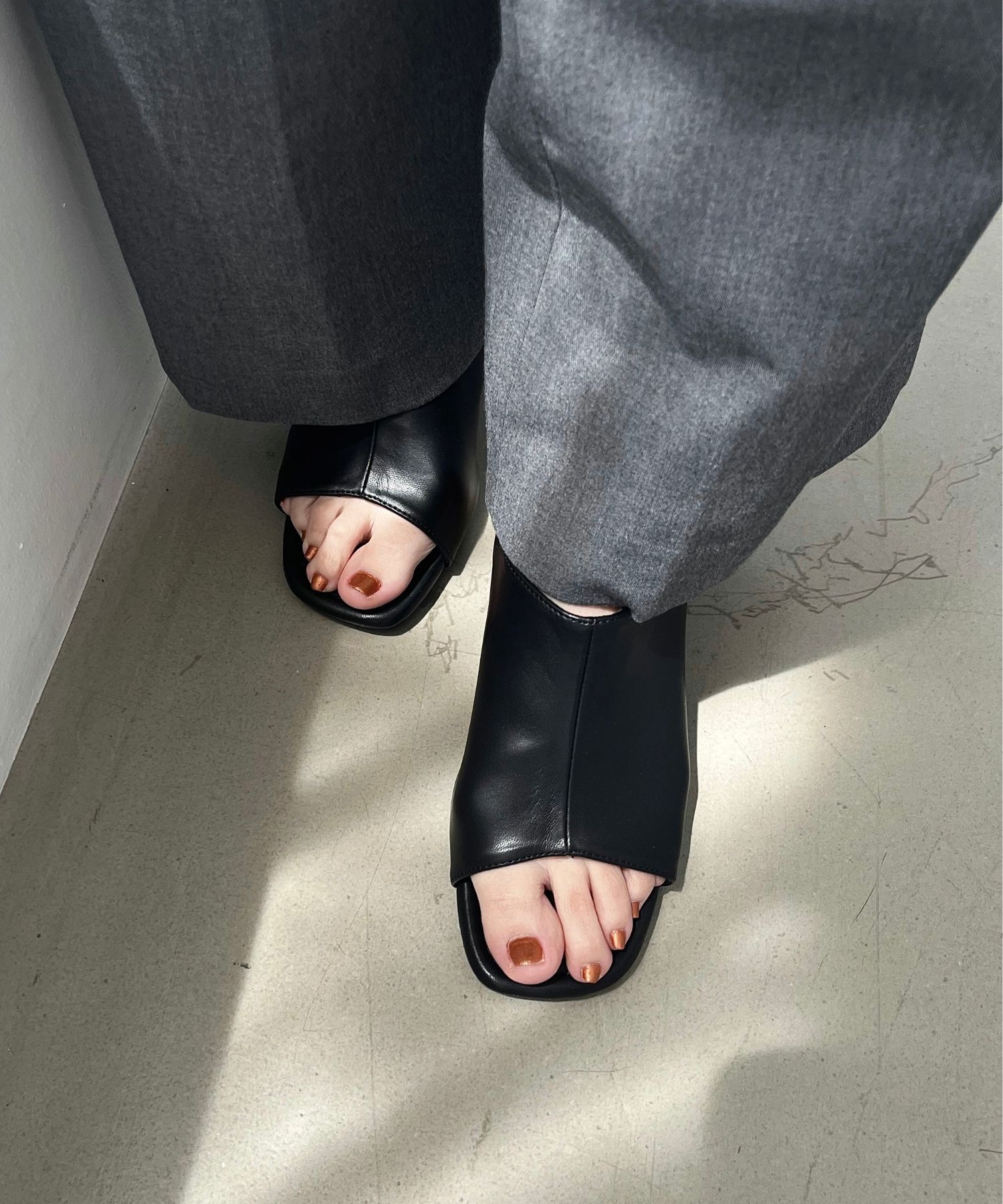 ORiental TRaffic「●2025春夏新作●甲深ソフトレザーサンダル/51205 サンダル トレンド 人気 売れてる クッション」|サンダル|