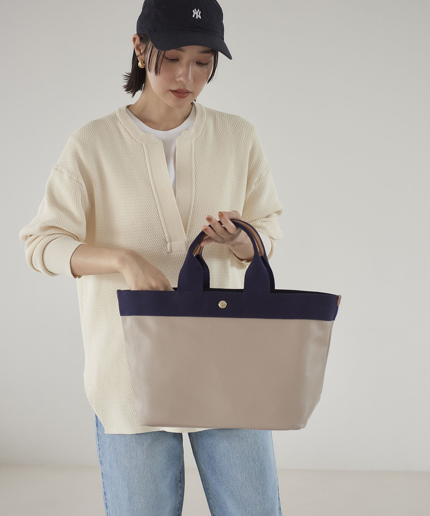 TOPKAPI BREATH「【VERY 10月号掲載】RIPPLE リプル ネオレザー A4トートバッグ」|トートバッグ|