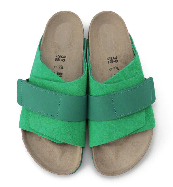 BIRKENSTOCK「【ビルケンシュトック】キョウト/ボールドグリーン スエードレザー/サンダル メンズ/KYOTO」|サンダル|