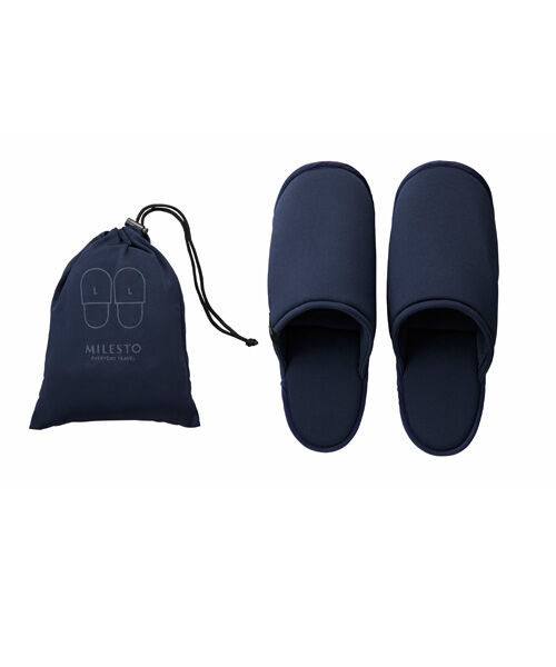 MILESTO「MILESTO UTILITY 洗える携帯スリッパL」|トラベルグッズ|NV