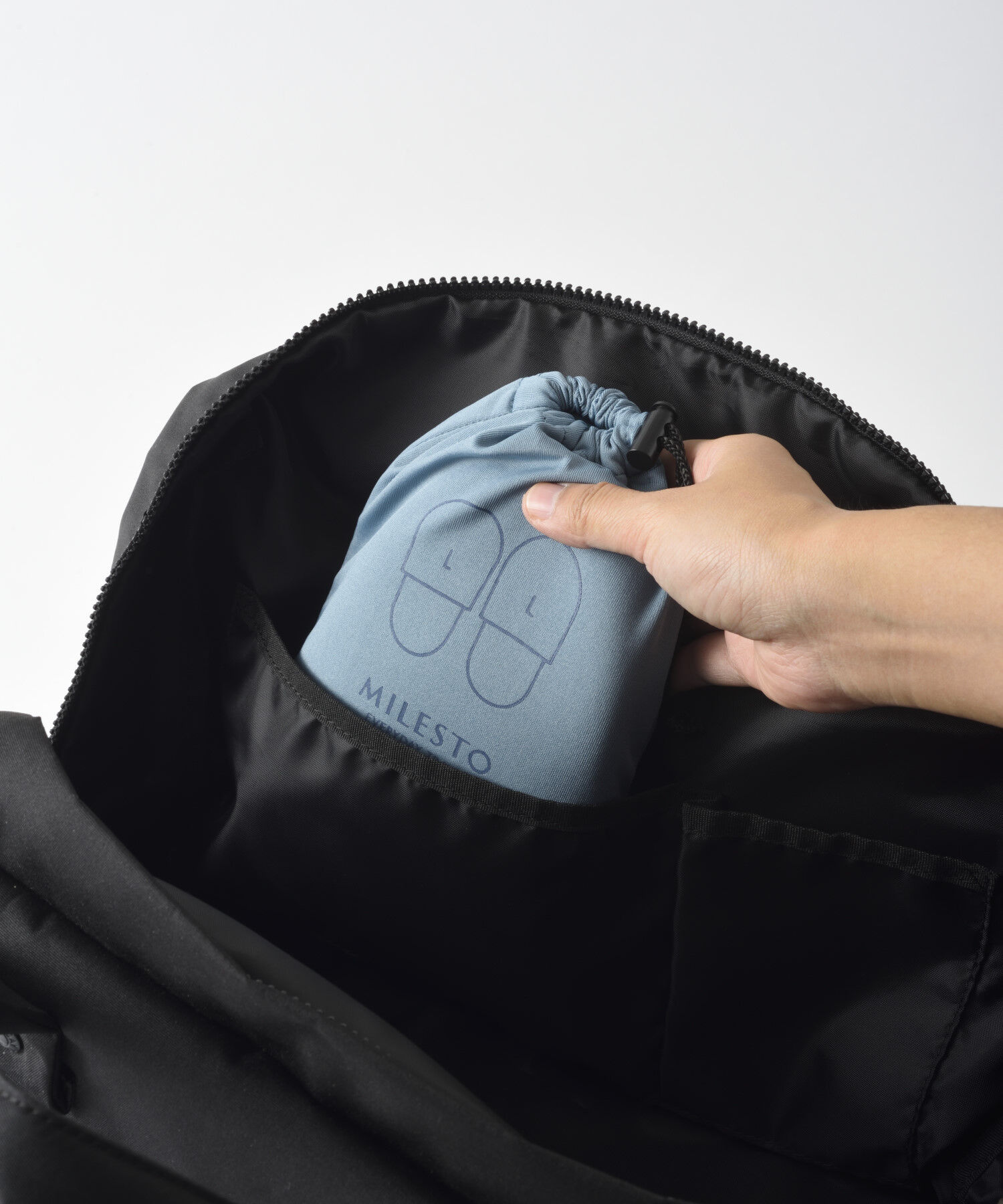 MILESTO「MILESTO UTILITY 洗える携帯スリッパL」|トラベルグッズ|