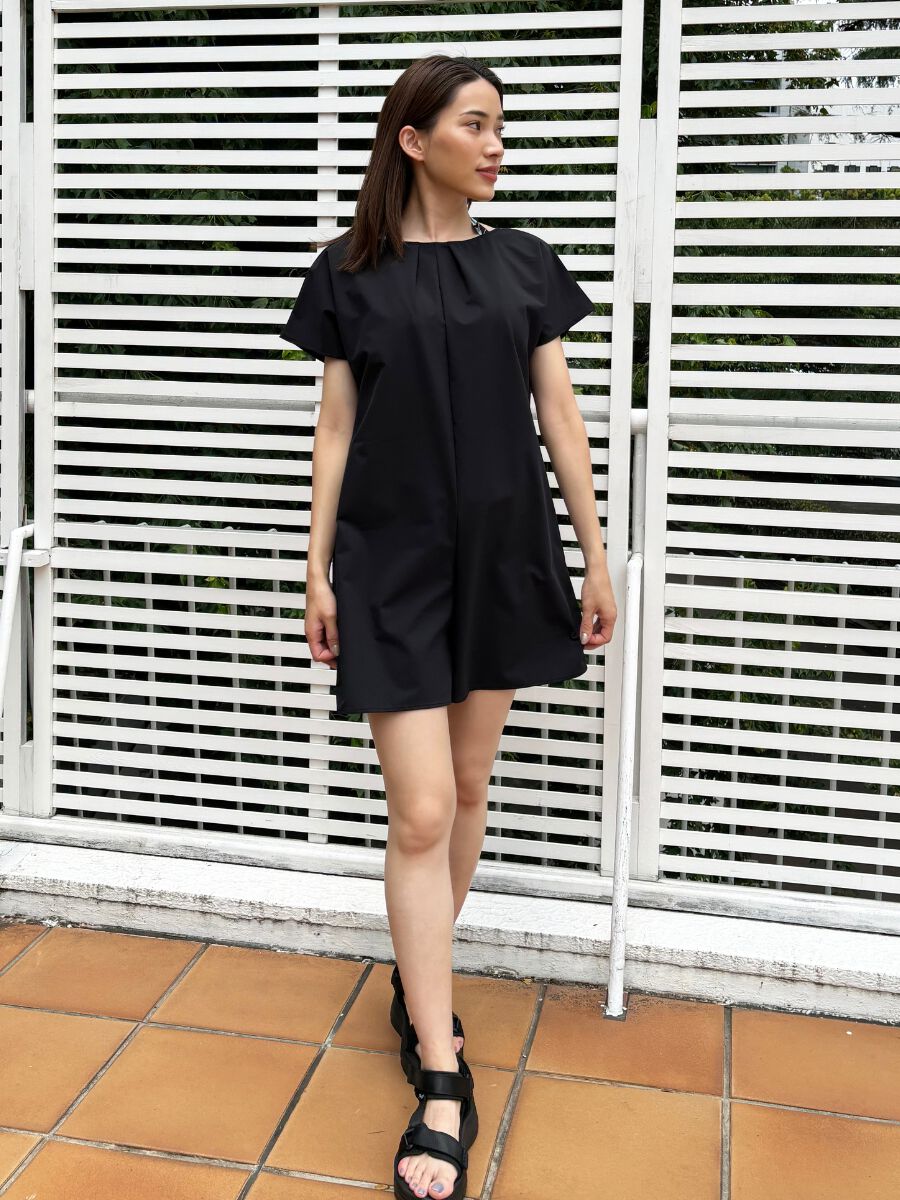 ALBOVE「【エコ素材】無地Tシャツオールインワン/リゾートアイテム」|オールインワン|