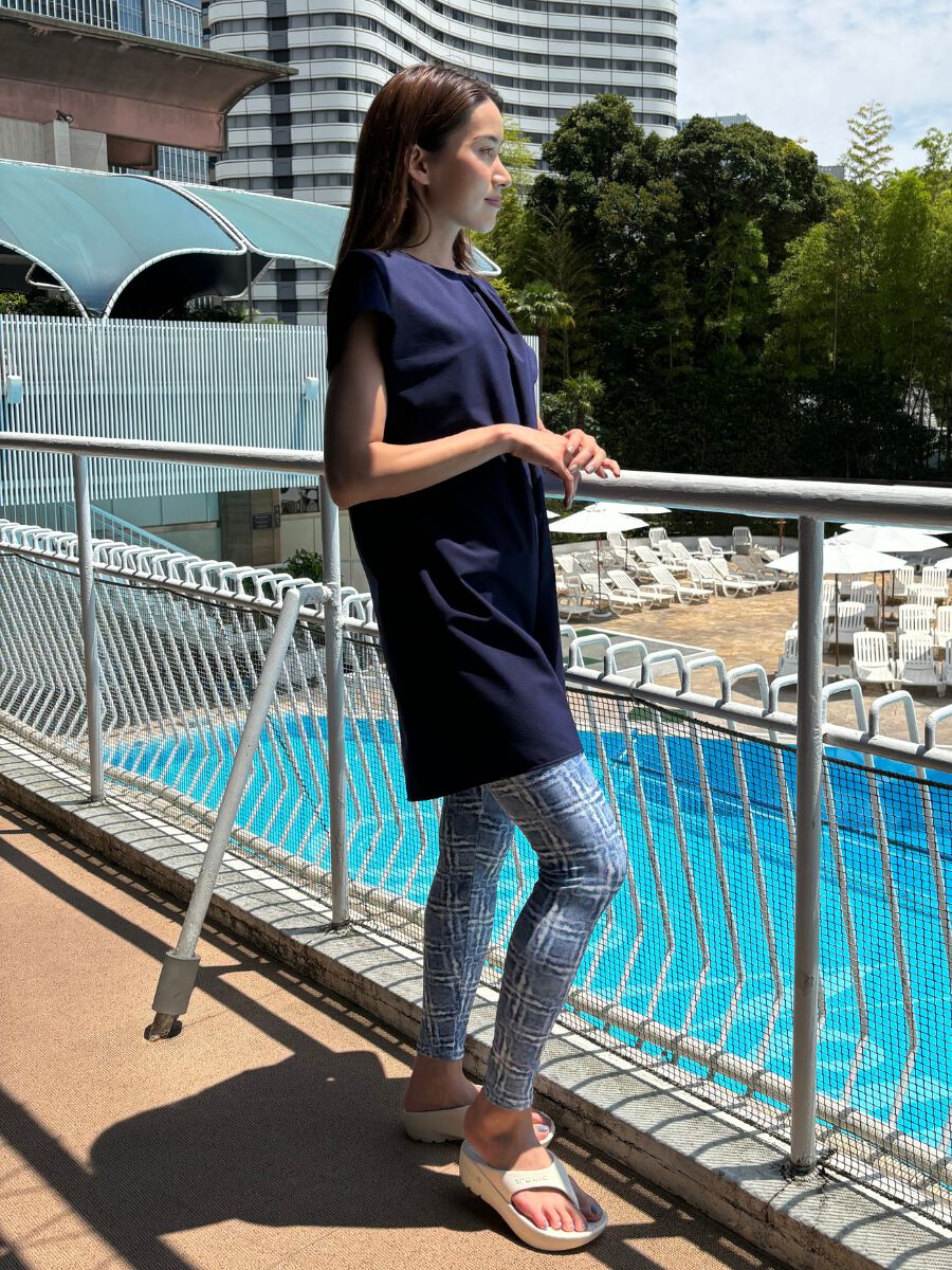 ALBOVE「【エコ素材】無地Tシャツオールインワン/リゾートアイテム」|オールインワン|