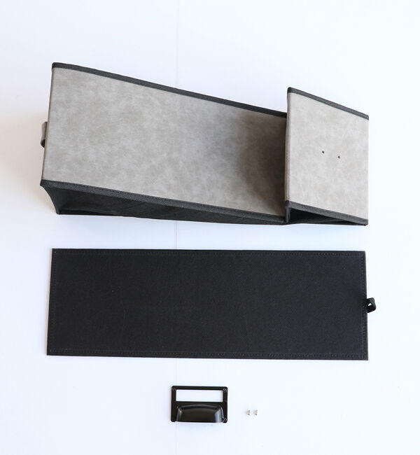 B-COMPANY「スリムな万能チェスト　セラミック風チェスト4段／幅20cm」|タオル|