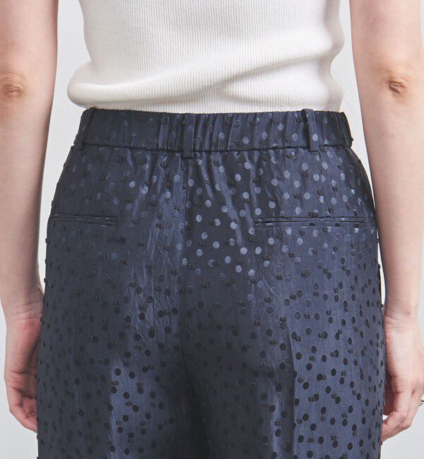 UNITED ARROWS「ドット サテン 2タック ワイドパンツ」|その他|