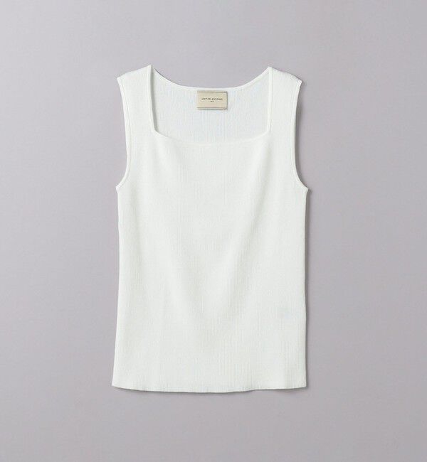 UNITED ARROWS「リブ スクエアネック ニットキャミソール」|ニット・セーター|