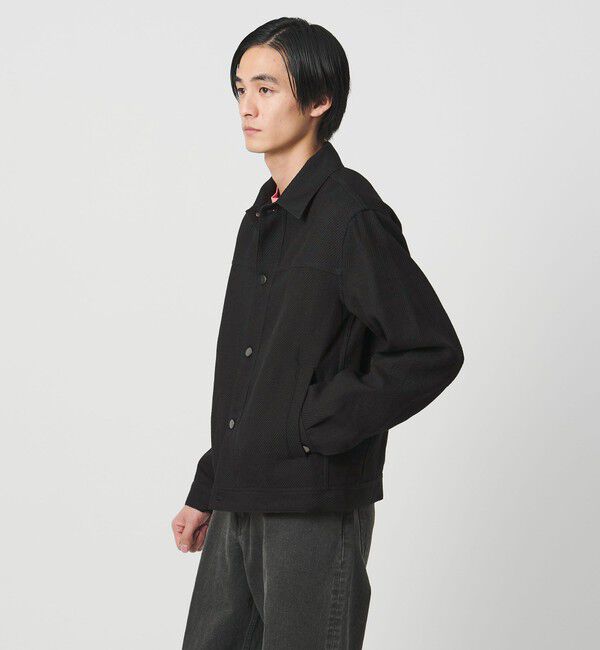 UNITED ARROWS「リネン バスケットツイル モダン トラッカージャケット」|ブルゾン・スタジャン|