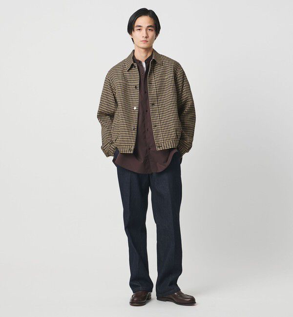UNITED ARROWS「リネン バスケットツイル モダン トラッカージャケット」|ブルゾン・スタジャン|