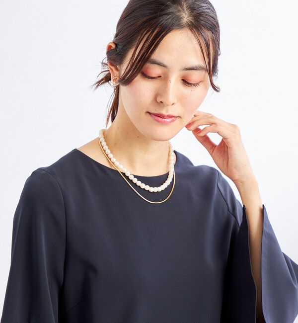 UNITED ARROWS green label relaxing「バロックフェイクパール＆チェーン 3way ネックレス」|ネックレス|