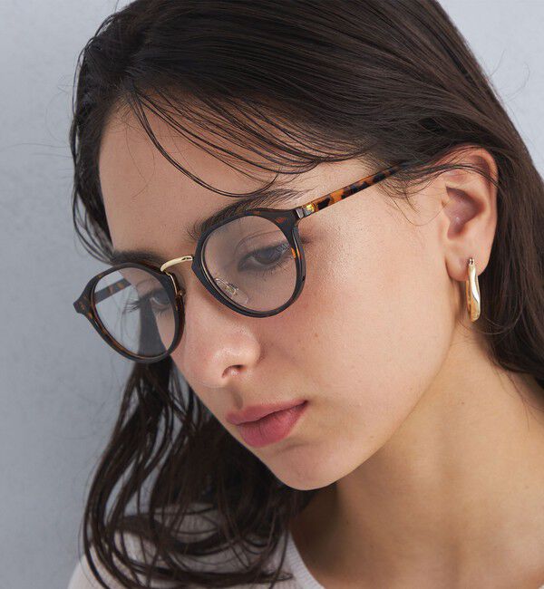 UNITED ARROWS green label relaxing「コンビフレーム クリアレンズ メガネ」|メガネ|MD.BROWN