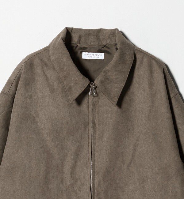 BEAUTY&YOUTH UNITED ARROWS「【WEB限定 WARDROBE SMART】スエードライク ジップ ブルゾン」|ブルゾン・スタジャン|