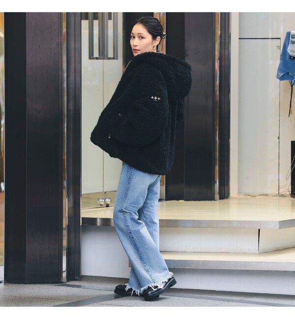 Demi-Luxe BEAMS 「【WEB限定】TATRAS / IPAMA ボア フードジャケット」|ブルゾン・スタジャン|