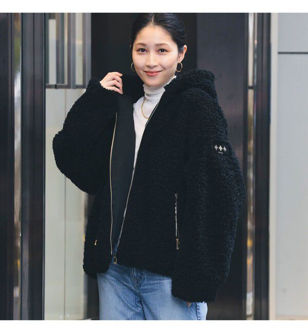 Demi-Luxe BEAMS 「【WEB限定】TATRAS / IPAMA ボア フードジャケット」|ブルゾン・スタジャン|
